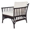 Montaro Rattan Armchair, Dark Brown