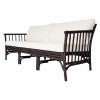 Montaro Rattan Sofa, 3 Seater, Dark Brown