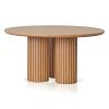 Iluka Wooden Round Dining Table, 150cm, Natural