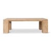 Nazia Elm Timber Dining Table, 244cm