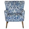 Blue Peony Fabric