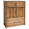 Marnar Mountain Ash Timber 2 Door 3 Drawer Tallboy