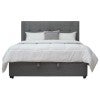 Ridge Fabric Gas Lift Storage Platform Bed, Queen