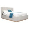 Lincoln Fabric Gas Lift Storage Platform Bed, Queen
