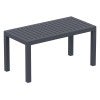Siesta Ocean Commercial Grade Outdoor Lounge Coffee Table, 90cm, Anthracite