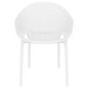Siesta Sky Pro Commercial Grade Indoor / Outdoor Dining Chair, White