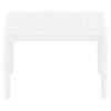 Siesta Sky Commercial Grade Indoor / Outdoor Side Table, White