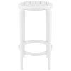 Siesta Tom Commercial Grade Indoor / Outdoor Round Counter Stool, White