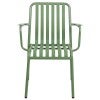 Durafurn Bordeaux Commercial Grade Metal Indoor / Outdoor Dining Armchair, Olive Green