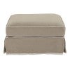 Beige with White Piping