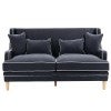 Navy with White Piping