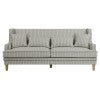 Bondi Fabric Sofa, 3 Seater, Double Blue Stripe