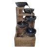 Brillafae Magnesia Cascading Bowl Water Fountain with Light