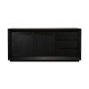 Deckler Wooden 2 Door 3 Drawer Buffet Table, 180cm, Black
