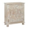 Dawn Carved Timber 2 Door Side Cabinet