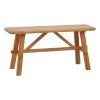 Eden Elm Timber Trestle Bench, 100cm