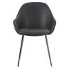 Black Faux Leather