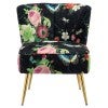Black Retro Floral