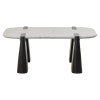 Grand Designs Dray Marble & Mango Wood Coffee Table, 100cm