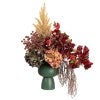 Allura Dired Look Artificial Hydrangea Mixed Arrangement in Ceramic Pot, 65cm