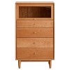 Noro American Cherrywood Filp-up Door & 4 Drawer Tallboy