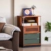 Misaku Boxwood 2 Drawer Storage Unit with LED Light