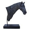 Black Beauty Horse Head Sculpture