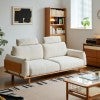 Bayson Fabric & Timber Sofa, 3 Seater