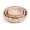 Marcellus 3 Piece Travertine Bowl Set