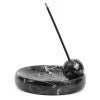 Briar Marble Incense Holder, Black