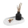 Marcellus Marble Oval Tray, White