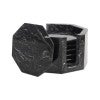 Marcellus 6 Piece Marble Octagon Coaster Set with Holder, Black