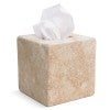 Marcellus Travertine Square Tissue Box