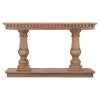 Balustrade Reclaimed Elm Timber Console Table, 140cm, Natural