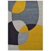 Pebbles Hand Tufted Modern Wool Rug, 160x230cm, Yellow / Grey