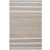 Lima No.6334 Handwoven Wool & Jute Rug, 160x110cm, Ivory / Natural