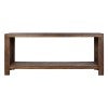 Wendell Mango Wood & Rattan Console Table, 196cm, Honey Brown