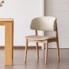 Lioro PU Leather & Ashwood Timber Dining Chair