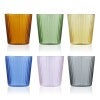 IVV Narciso 6 Piece Pleated Borosilicate Glass Tumbler Set
