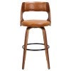 Tan / Walnut with Black Footrest