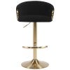 Black Velvet Fabric / Brass