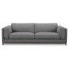Kavris Fabric Sofa, 3 Seater, Dark Grey