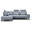 Hestby Leather Modular Corner Sofa, 2.5 Seater with Left Bumper,Slate Blue