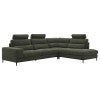 Artova Fabric Modular Corner Sofa, 3 Seater with Right Terminal, Forest Green