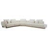 Marlowe Fabric Modular Corner Sofa, 4 Seater with Right Terminal, Off White