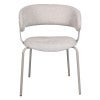 Kensley Chenille Fabric Dining Chair, Beige / Latte