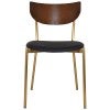 Light Walnut / Black / Brass