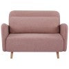 Annadoyle Fabric Clic Clac Sofa Bed, Single, Blush