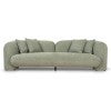Zarta Fabric Sofa, 3 Seater, Sage