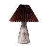 Navia Ceramic Base Table Lamp, Coffee / Brown